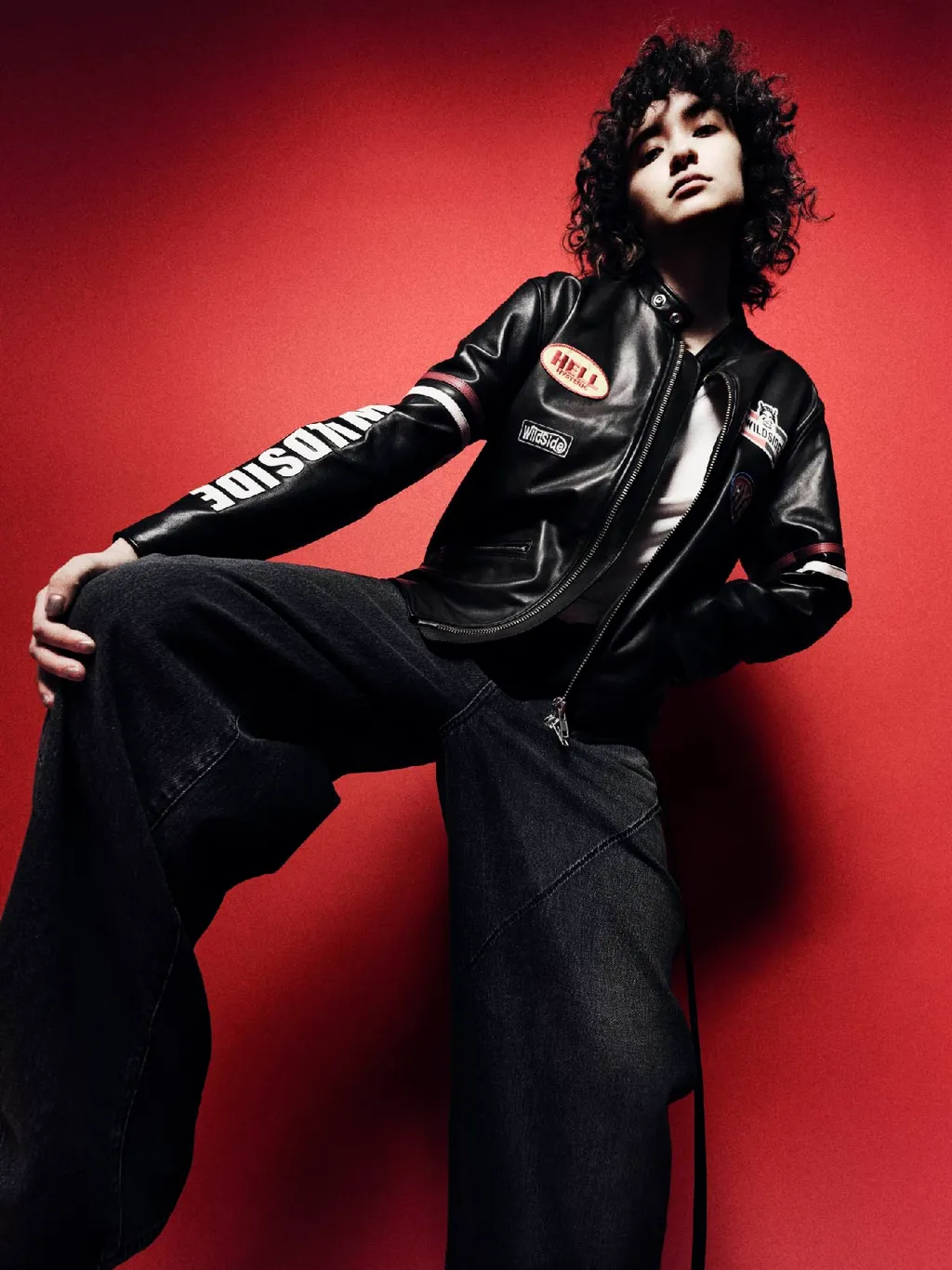 Wildside × Hysteric Glamour Racing Leather Jacket