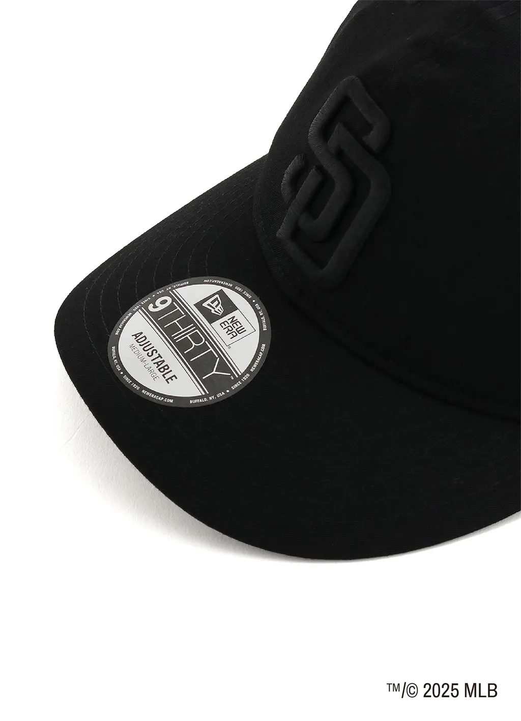 Wildside×New Era 9Thirty San Diego Padres Black Gabardine Cap