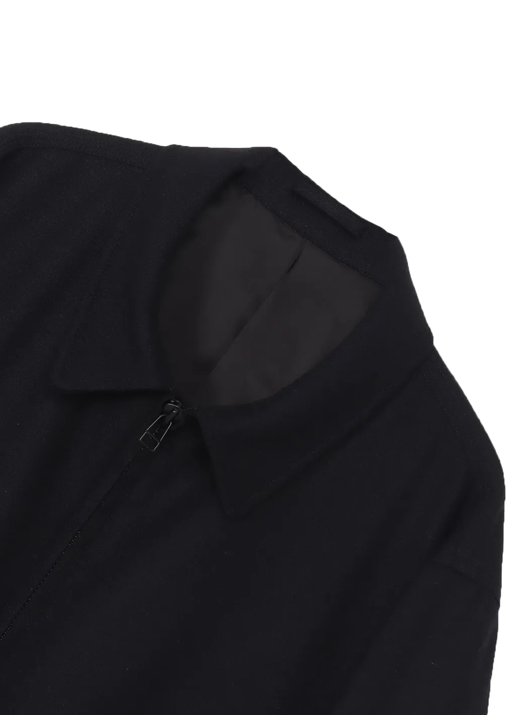 Wool Homespun Soutien Collar Zipper Coat
