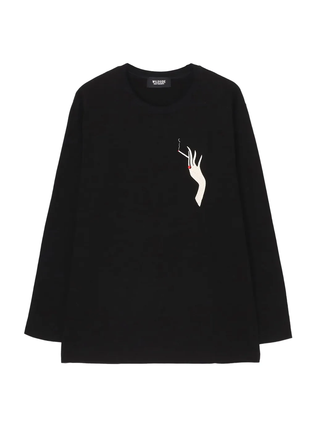 Cigarette Embroidered Long Sleeve T-Shirt