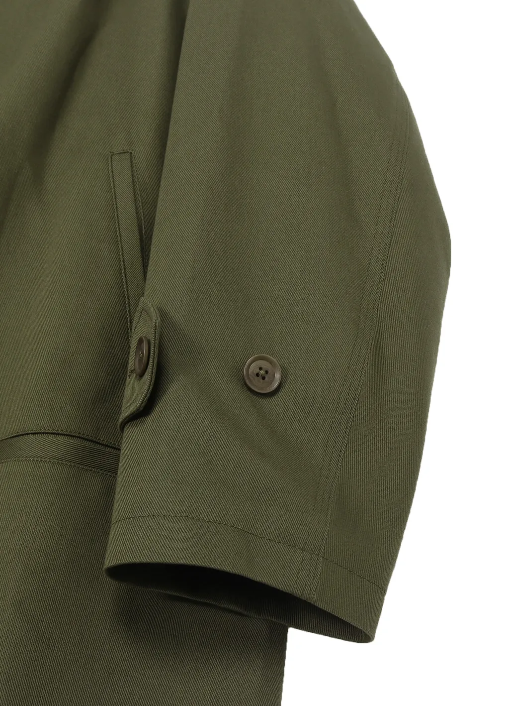 Katsuragi Cotton Soutien Collar Zipper Coat