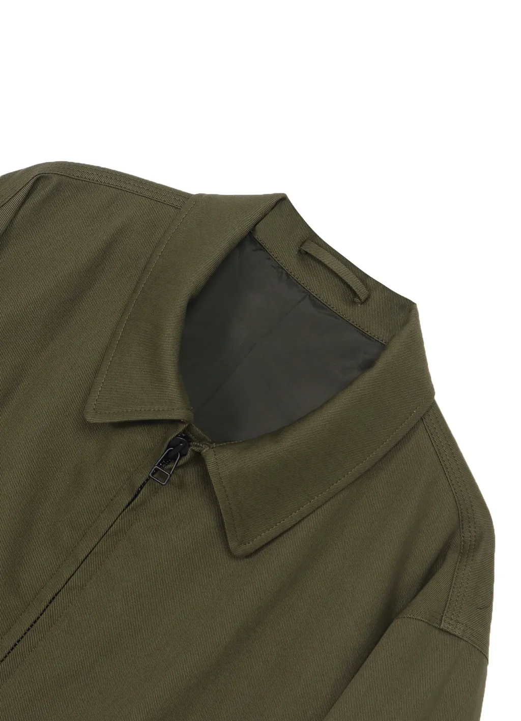 Katsuragi Cotton Soutien Collar Zipper Coat