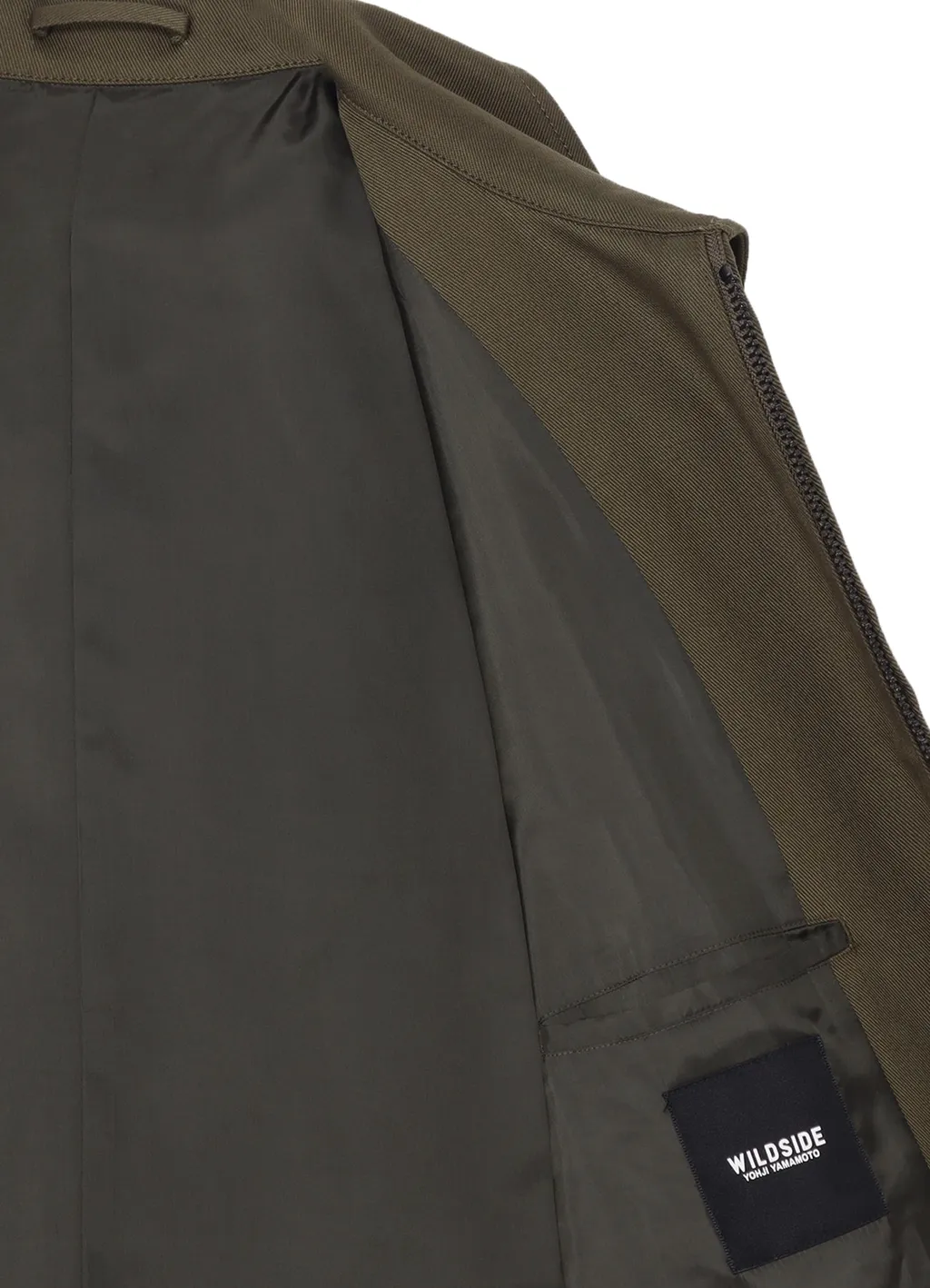 Katsuragi Cotton Soutien Collar Zipper Coat