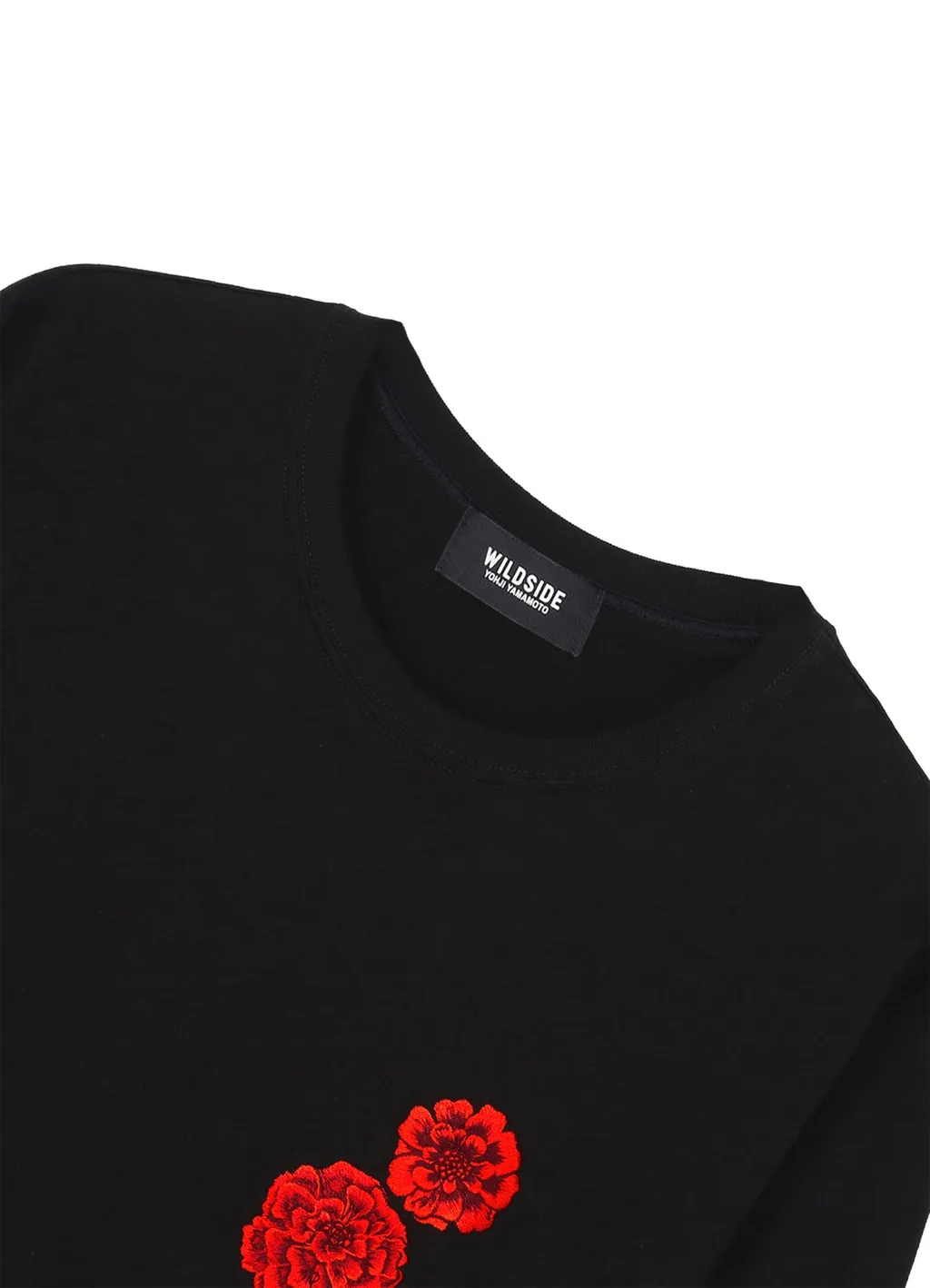 Peony Embroidered Long Sleeve T-Shirt