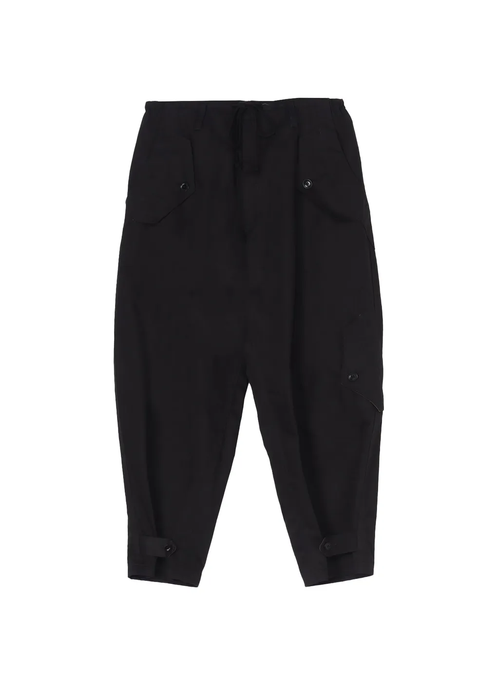 Cotton Chino Flap Pocket Drawstring Pants