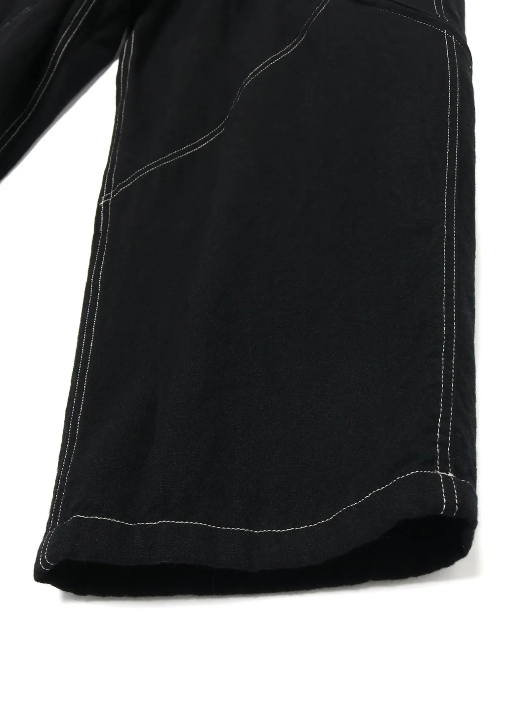 Fulling Wool Drawstring Loose Silhouette Zipper Pants