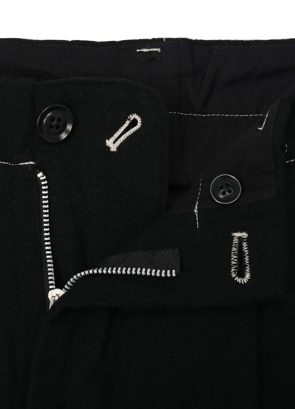 Fulling Wool Side Tape Pants