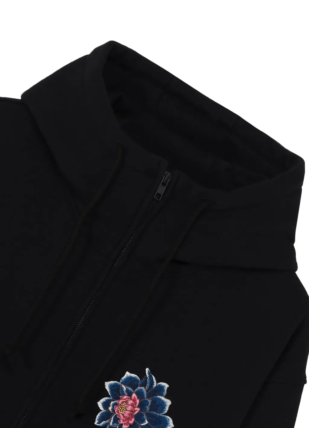 Embroidery Zip Hoodie