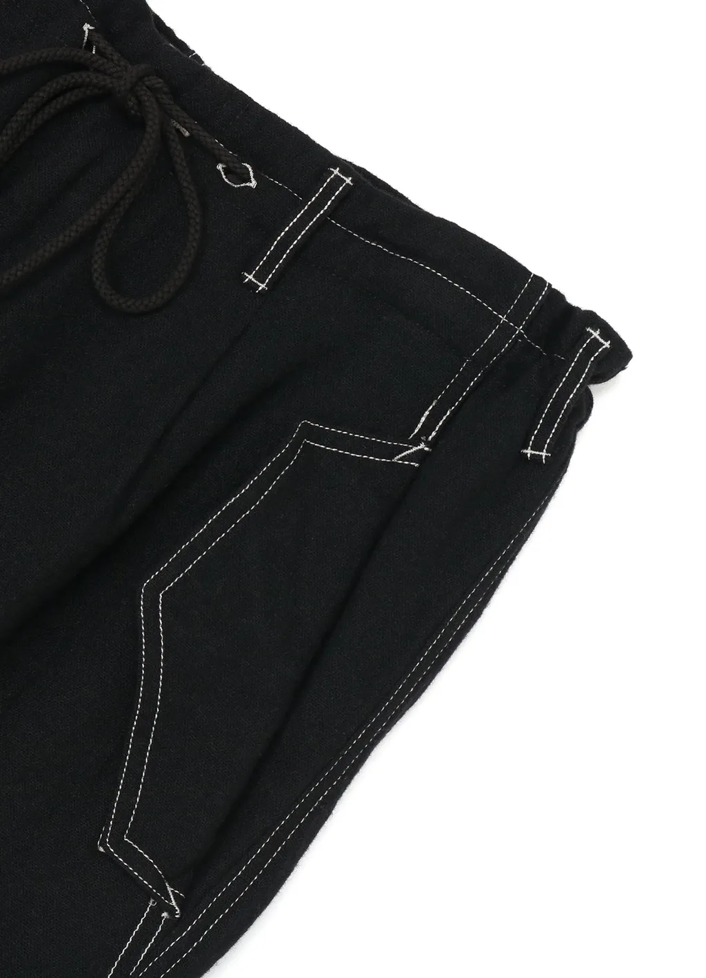 Fulling Wool Drawstring 1Tuck Pants