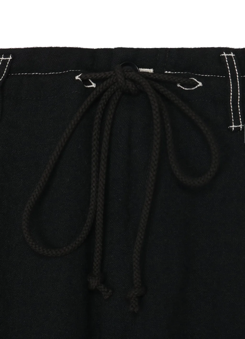 Fulling Wool Drawstring 1Tuck Pants