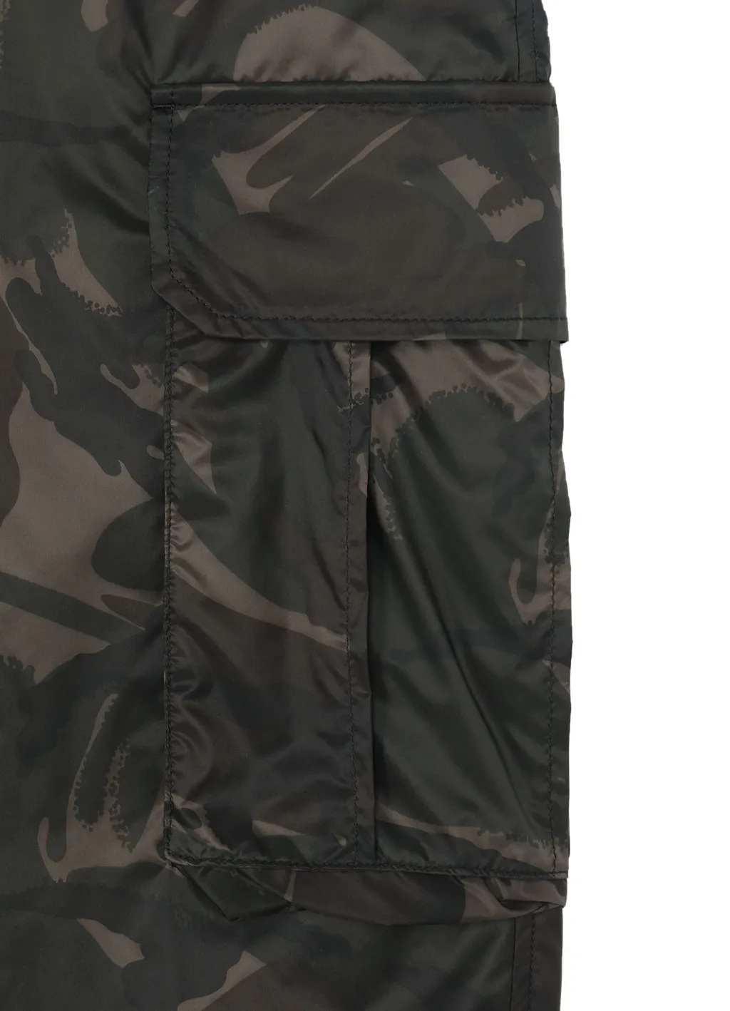 Camo Nylon Cargo Pants