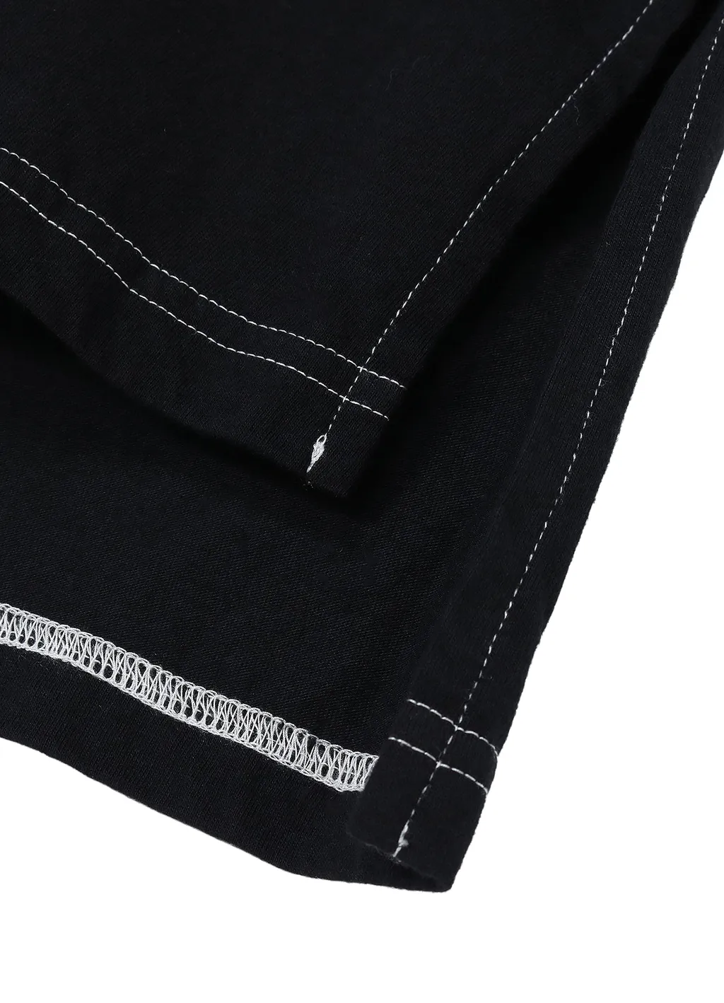 Cotton Jersey Half Zip Long Sleeve T-Shirt