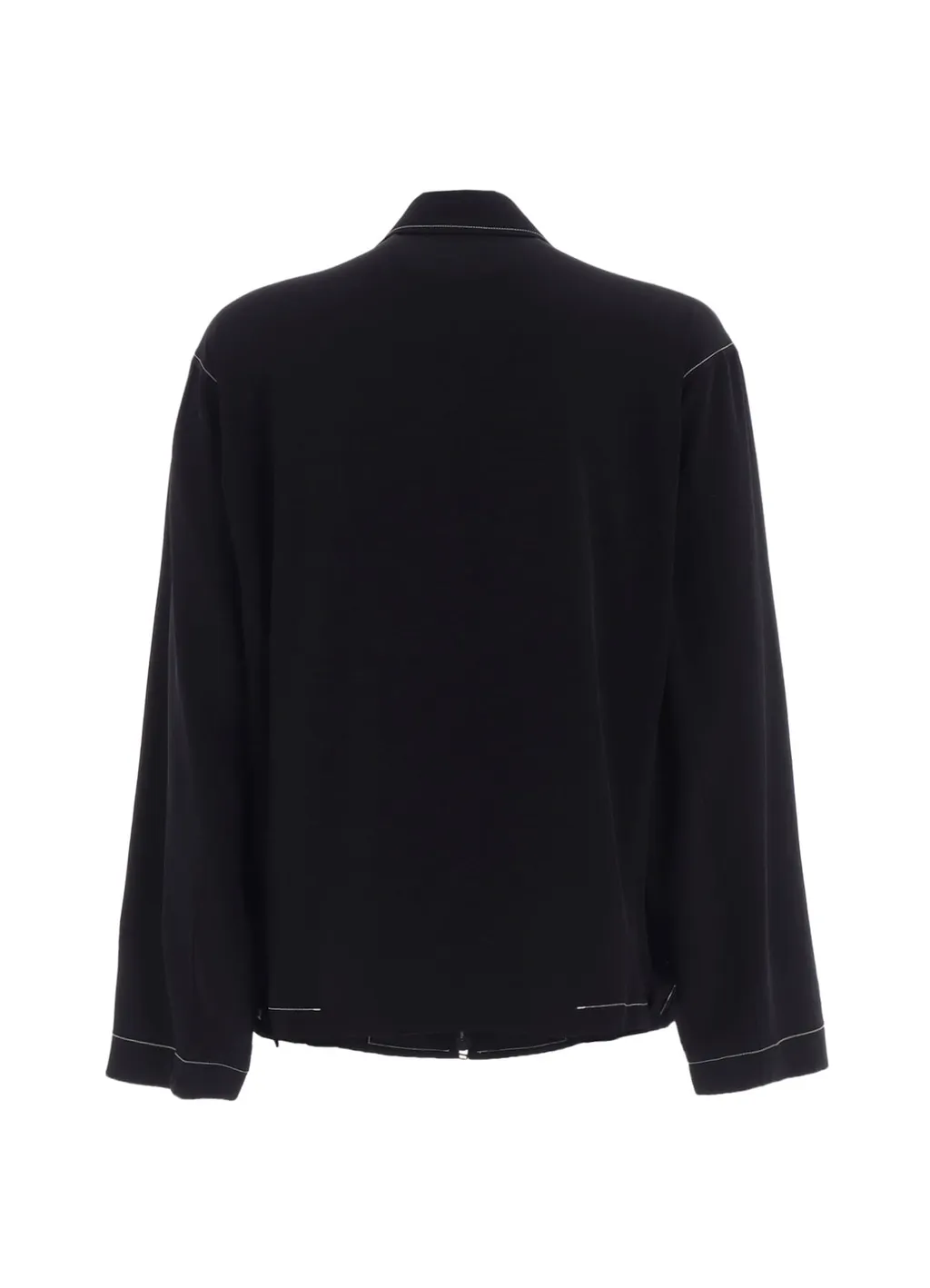 Ta/Pe Crepe De Chine Zip Up Blouson
