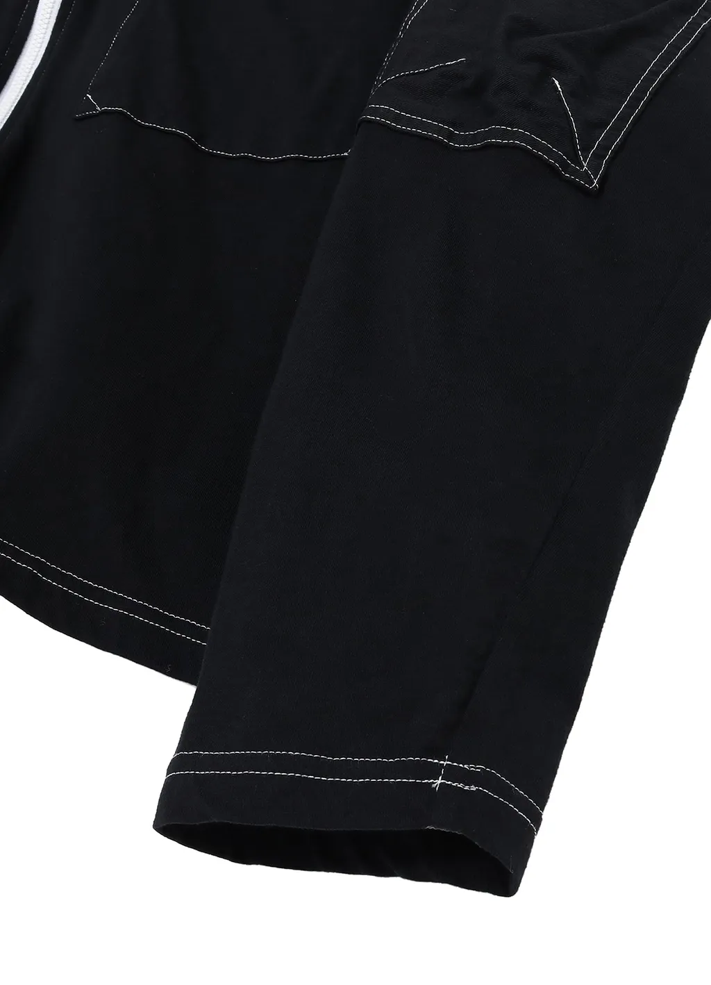 Cotton Jersey Full Zip Long Sleeve T-Shirt