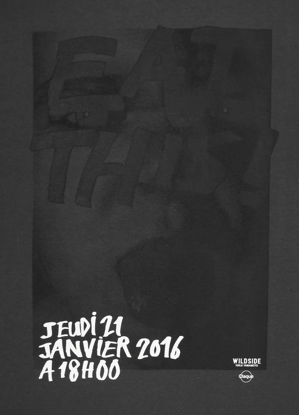 Yohji Yamamoto Pour Homme Invitation T-Shirt（2016-17Aw）