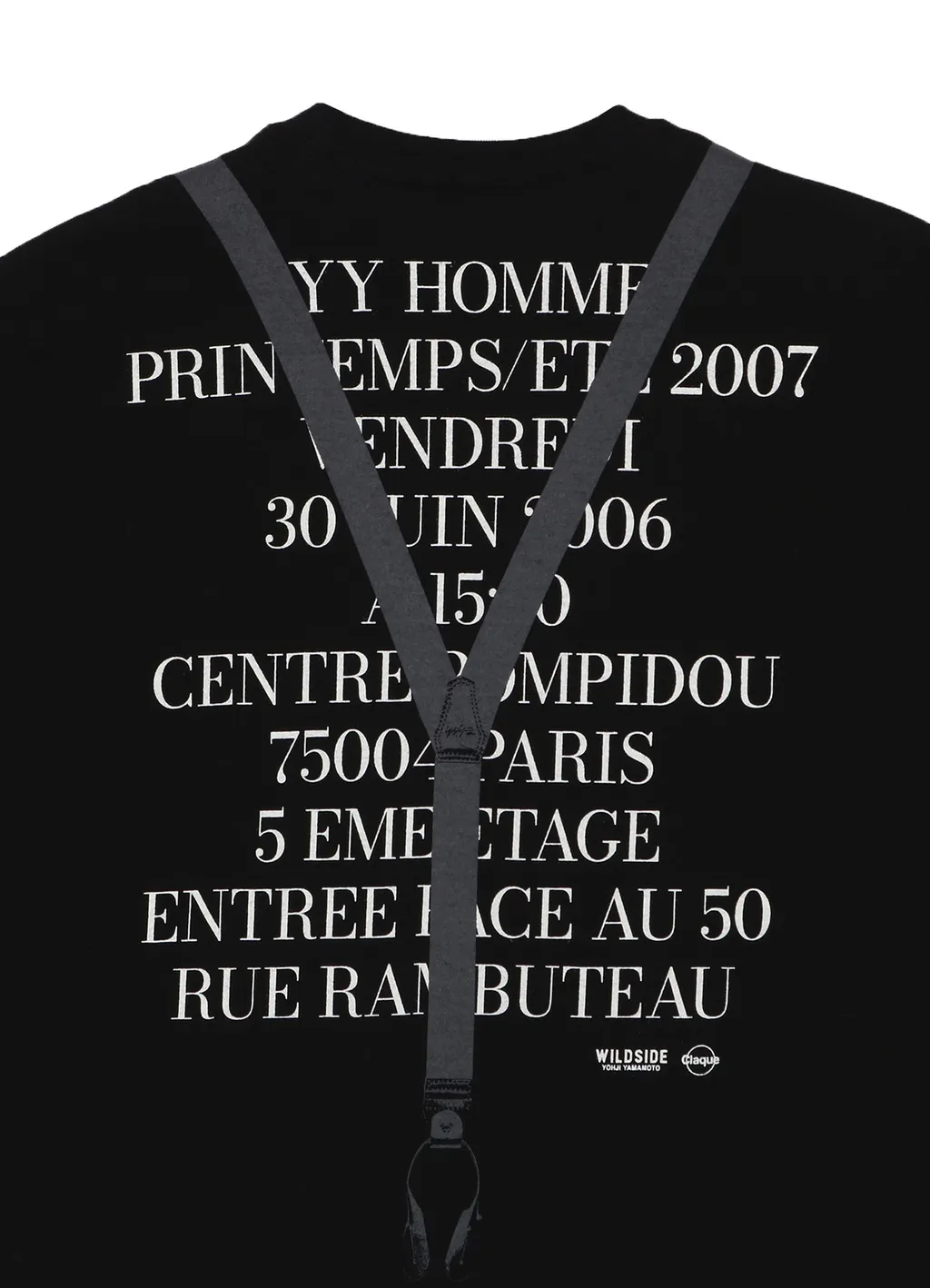 Yohji Yamamoto Pour Homme Invitation T-Shirt（2007Ss）