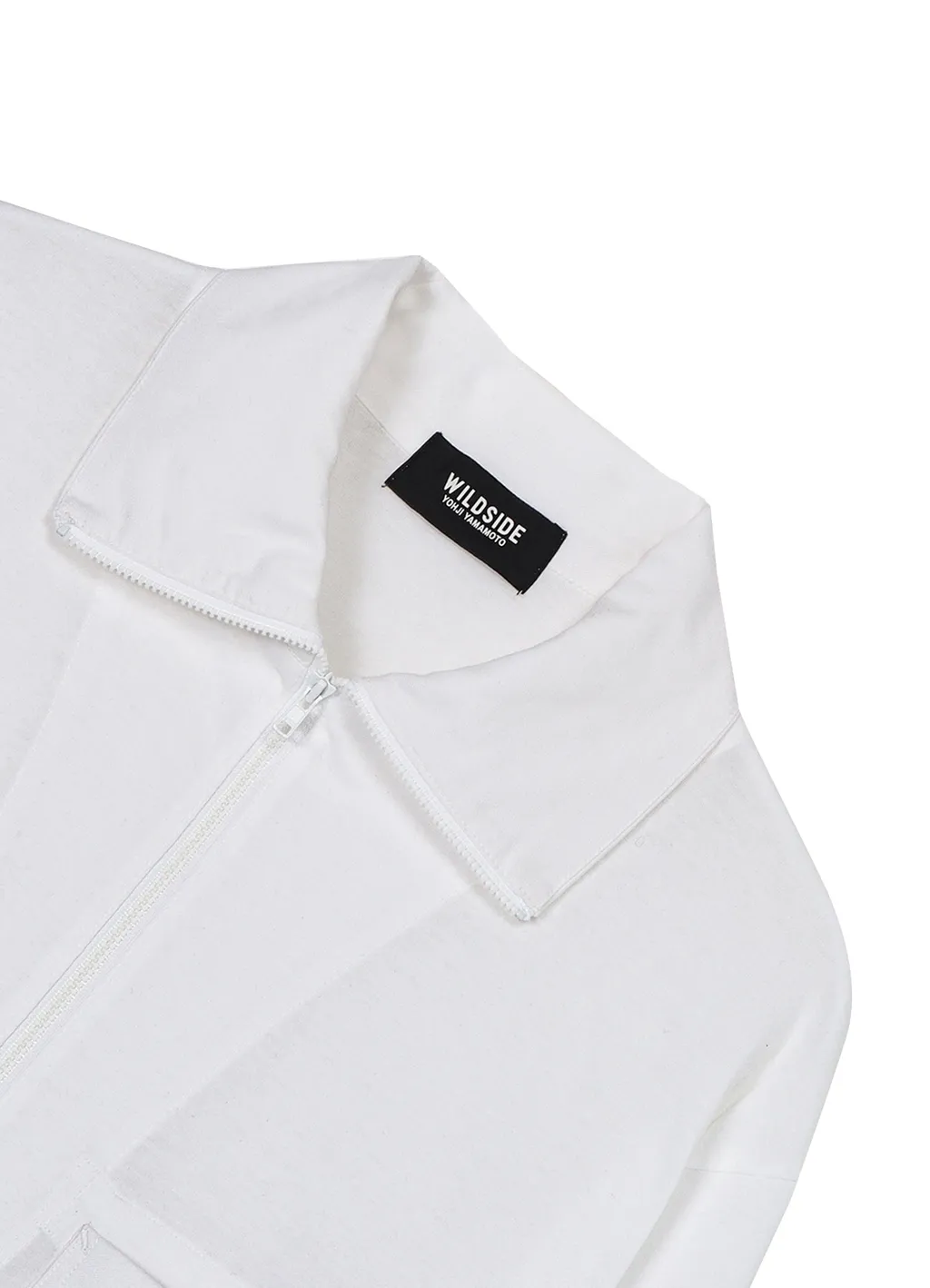 Cotton Jersey Half Zip Long Sleeve T-Shirt