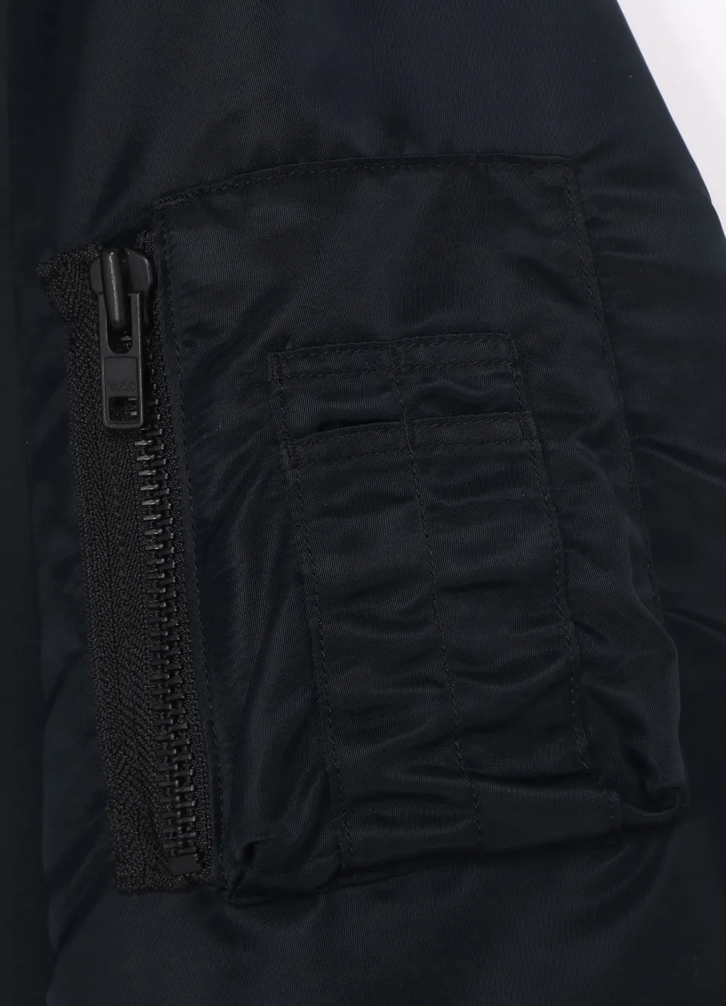 Nylon Twill Bomber Coat