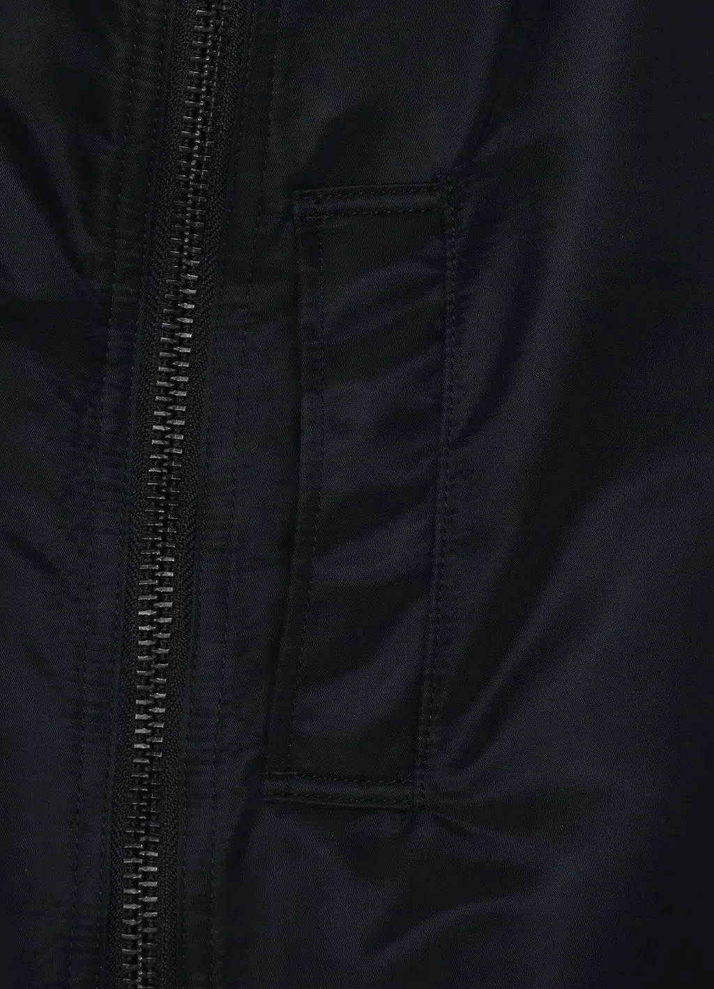 Nylon Twill Bomber Coat