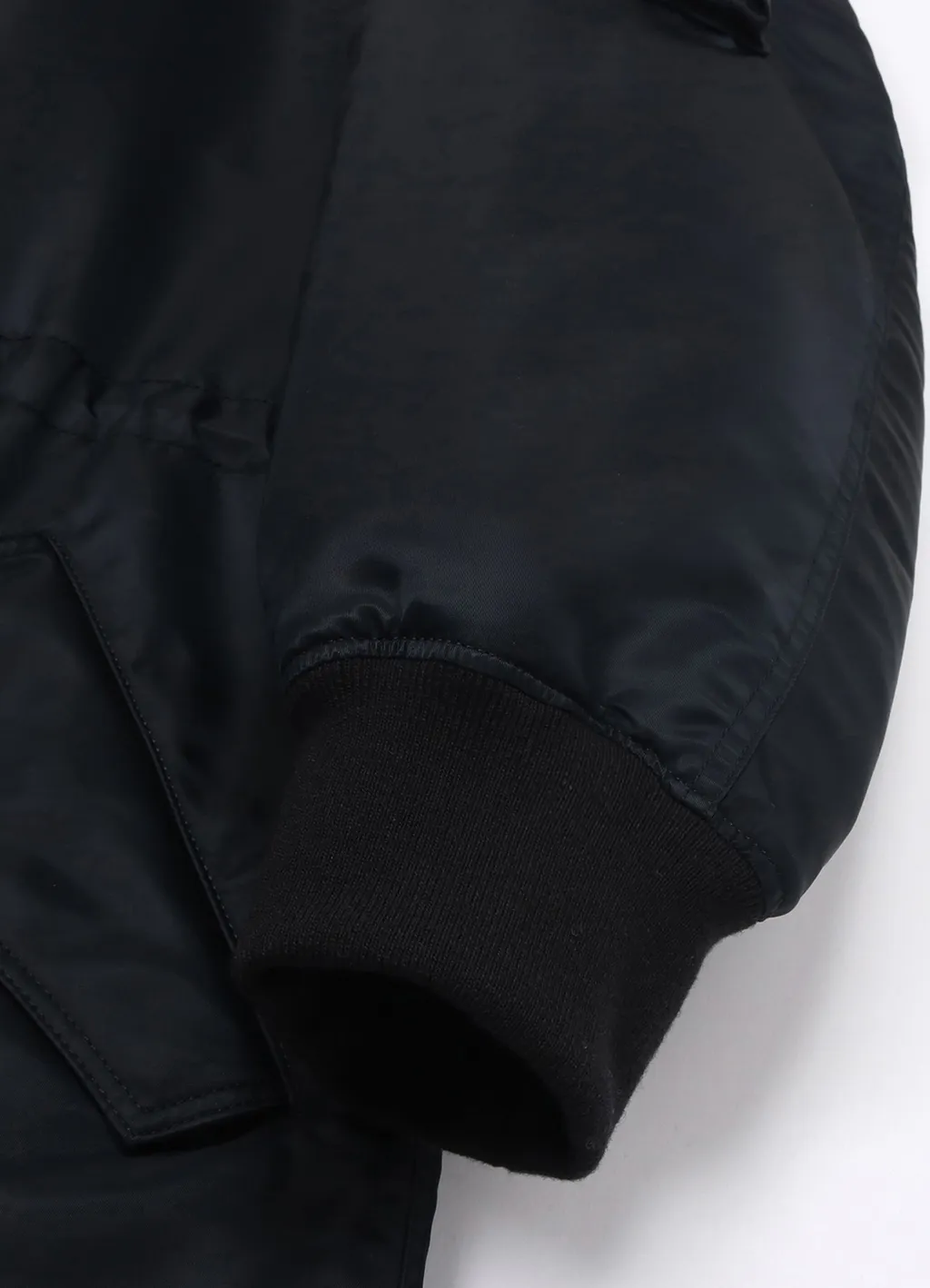 Nylon Twill Bomber Coat