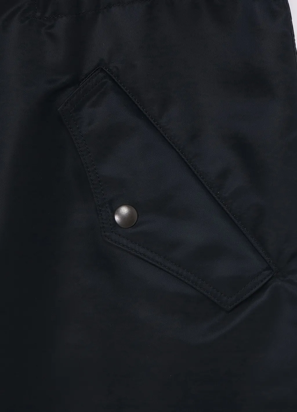 Nylon Twill Bomber Coat