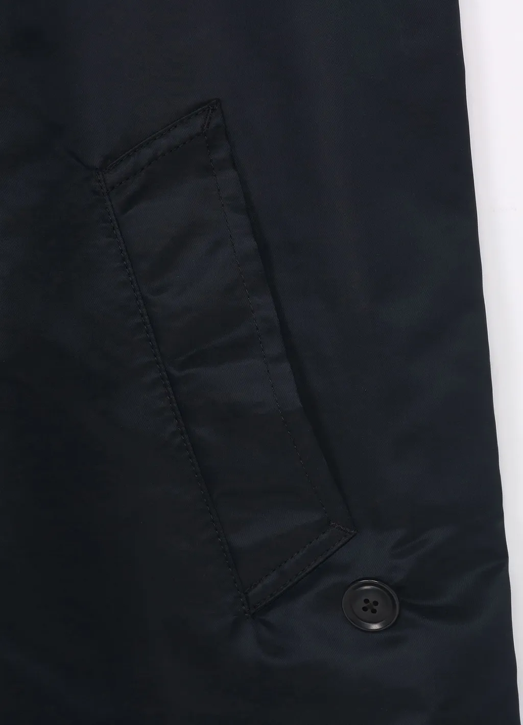 Nylon Twill Soutien Collar Coat