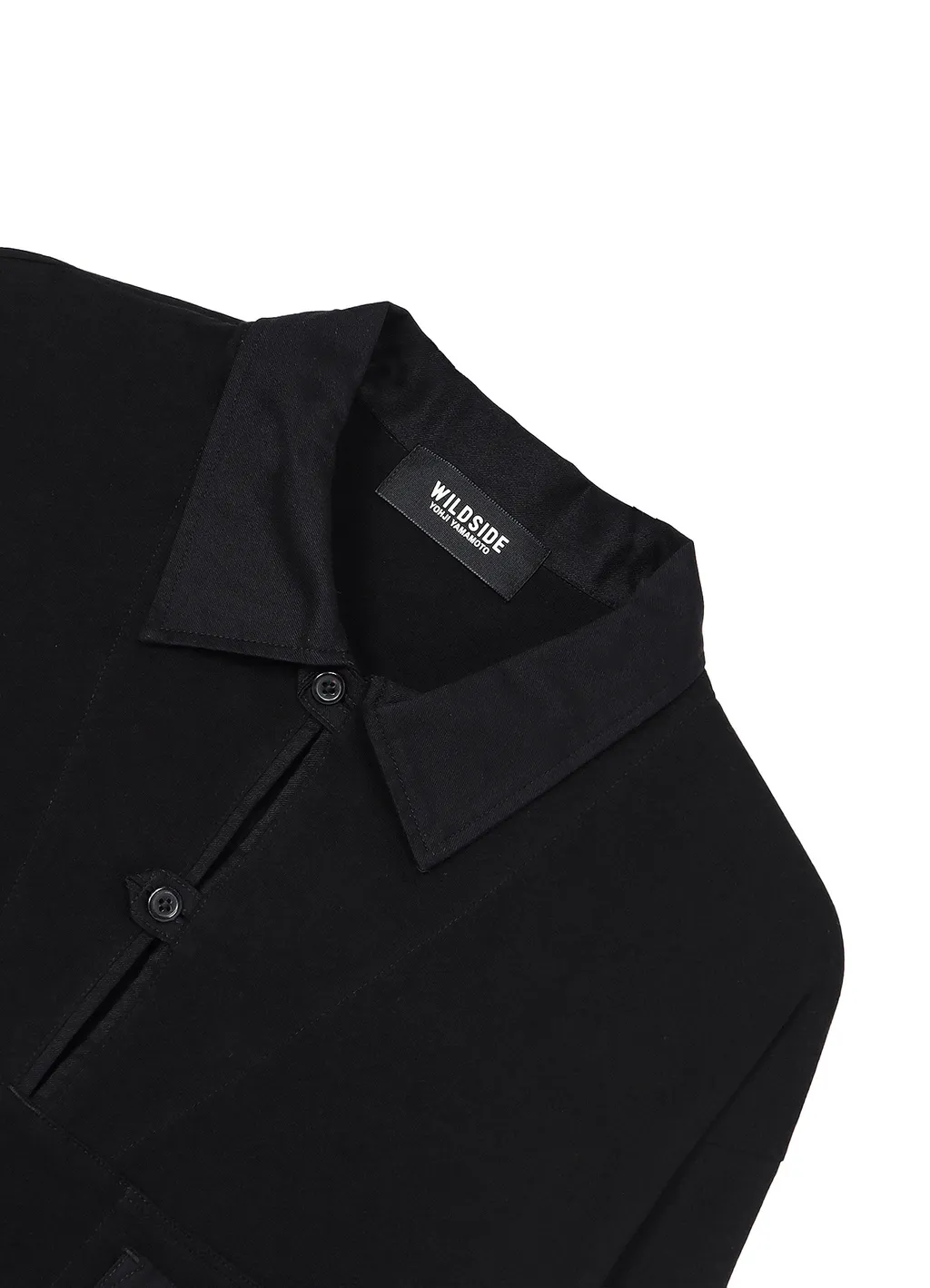 Cotton Jersey Collared Pocket Long Sleeve T-Shirt