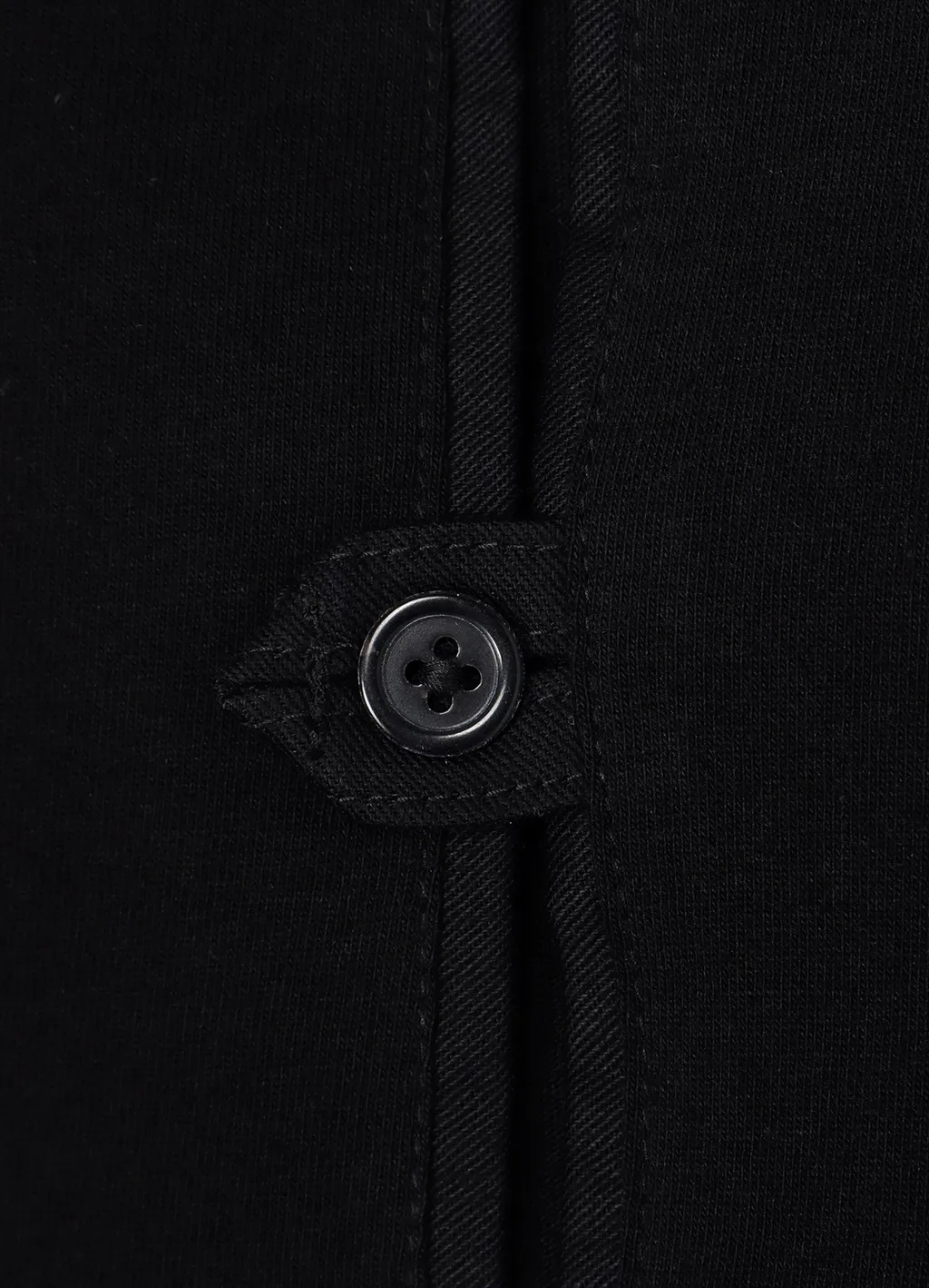 Cotton Jersey Collared Pocket Long Sleeve T-Shirt