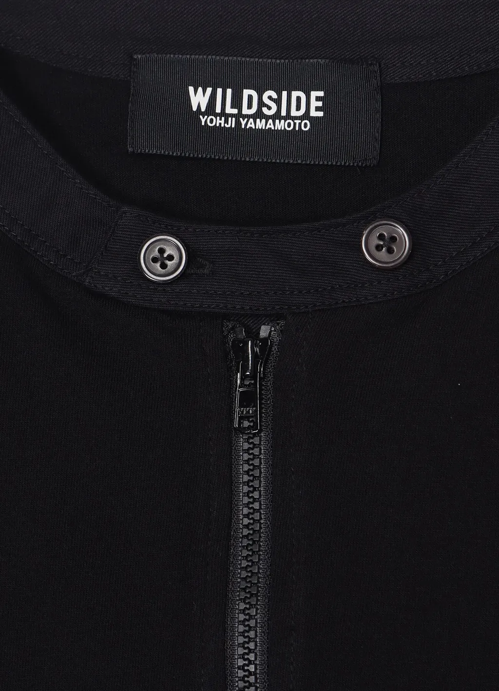 Cotton Jersey Full Zip Long Sleeve T-Shirt