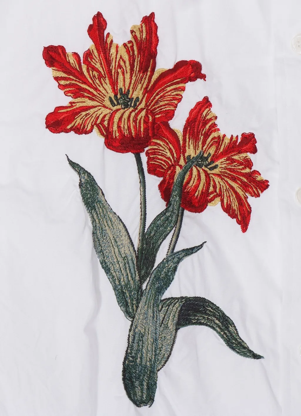 Flower Embroidery Shirt