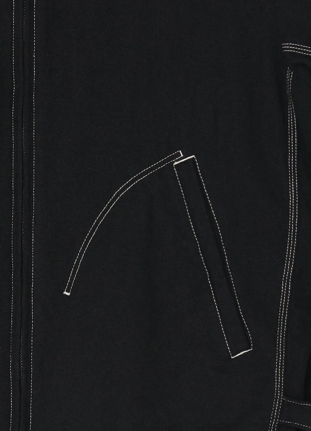 Fulling Wool Zip Up Blouson