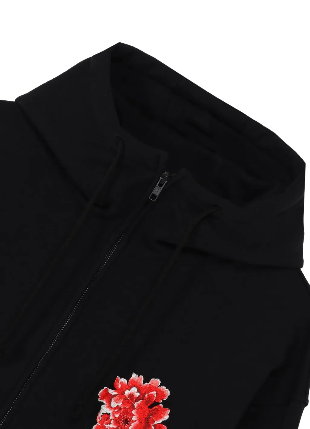 Embroidery Zip Hoodie