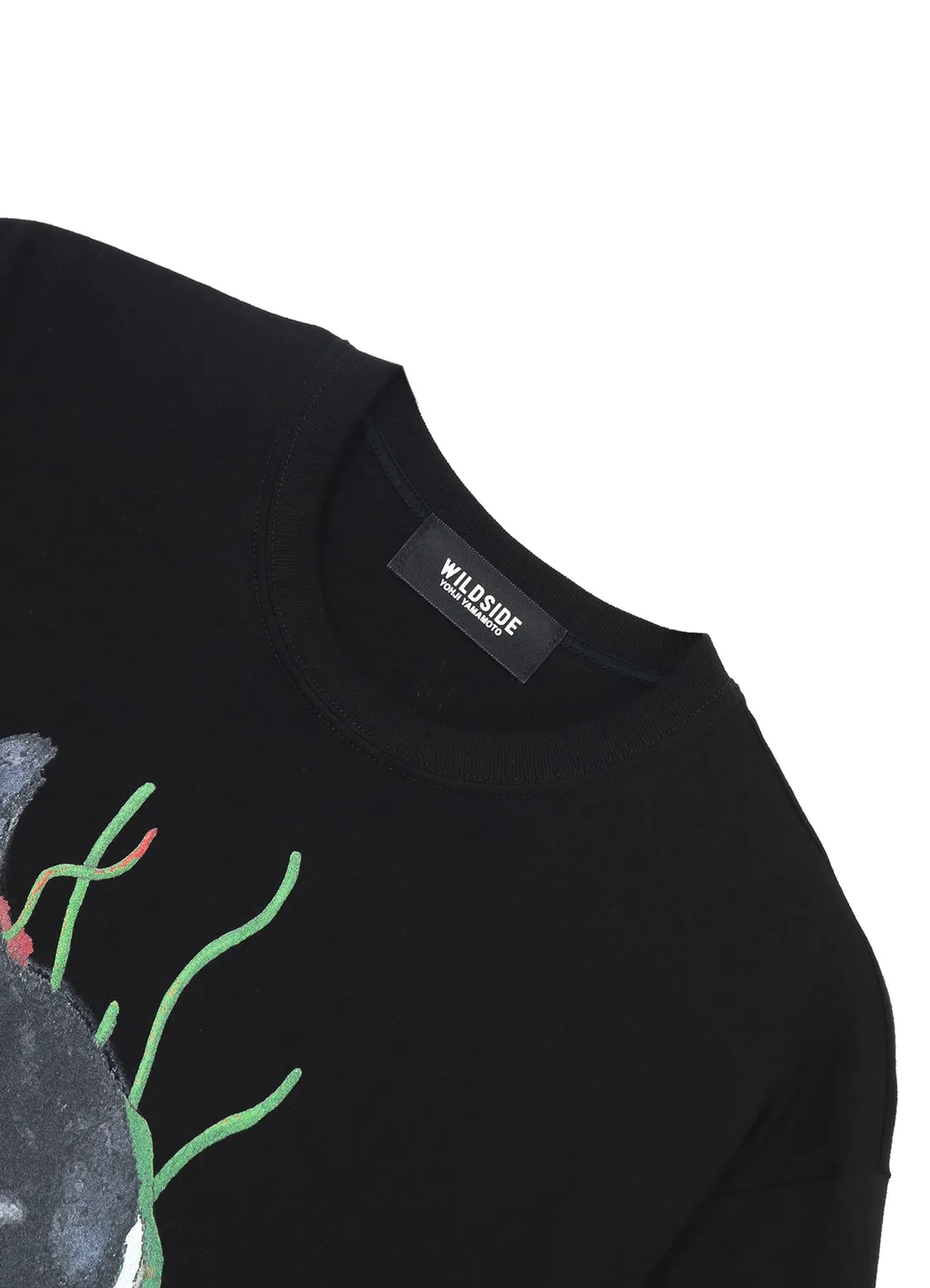 Harajuku Cat And Flower Ss T-Shirt
