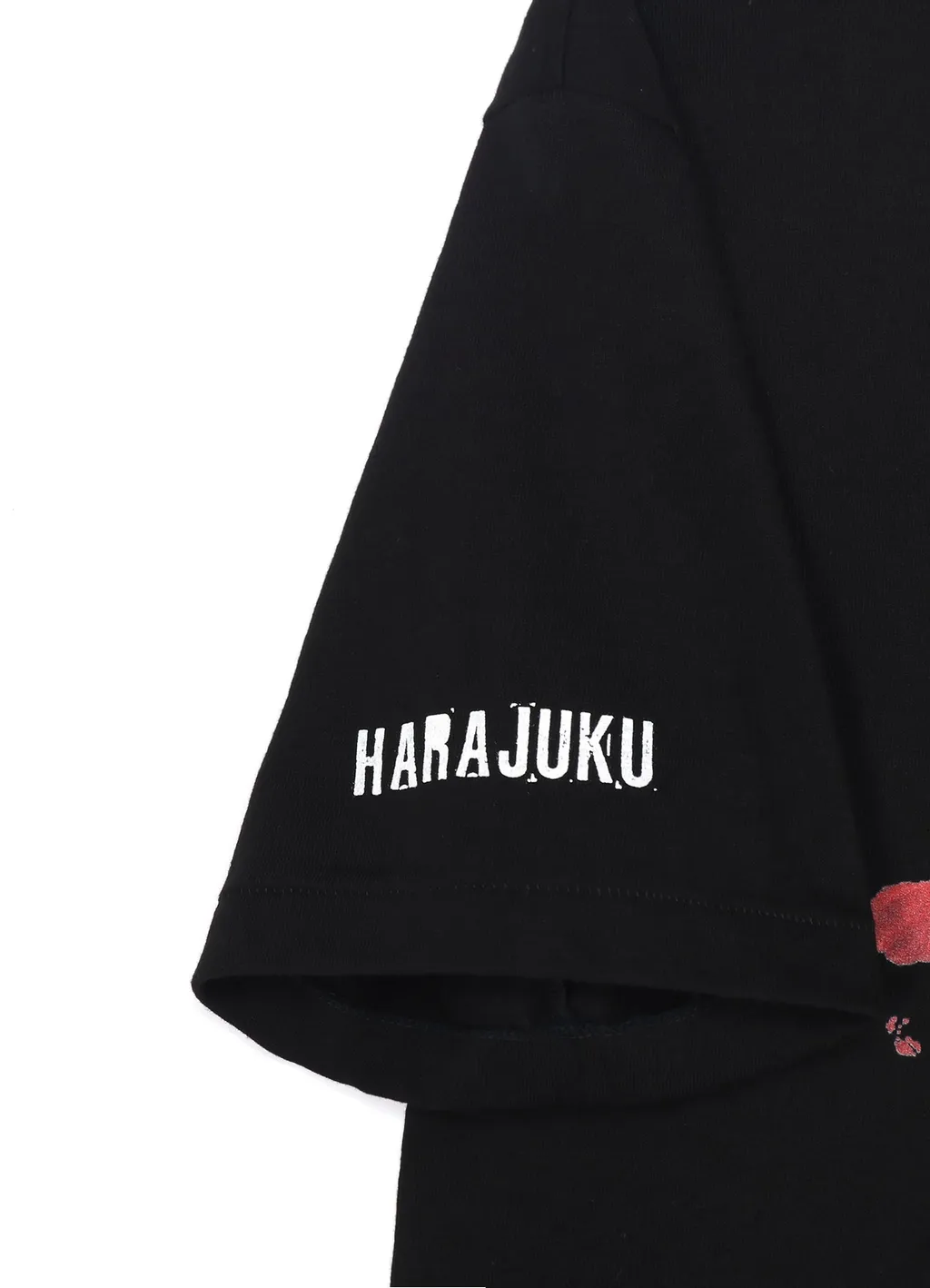 Harajuku Cat And Flower Ss T-Shirt