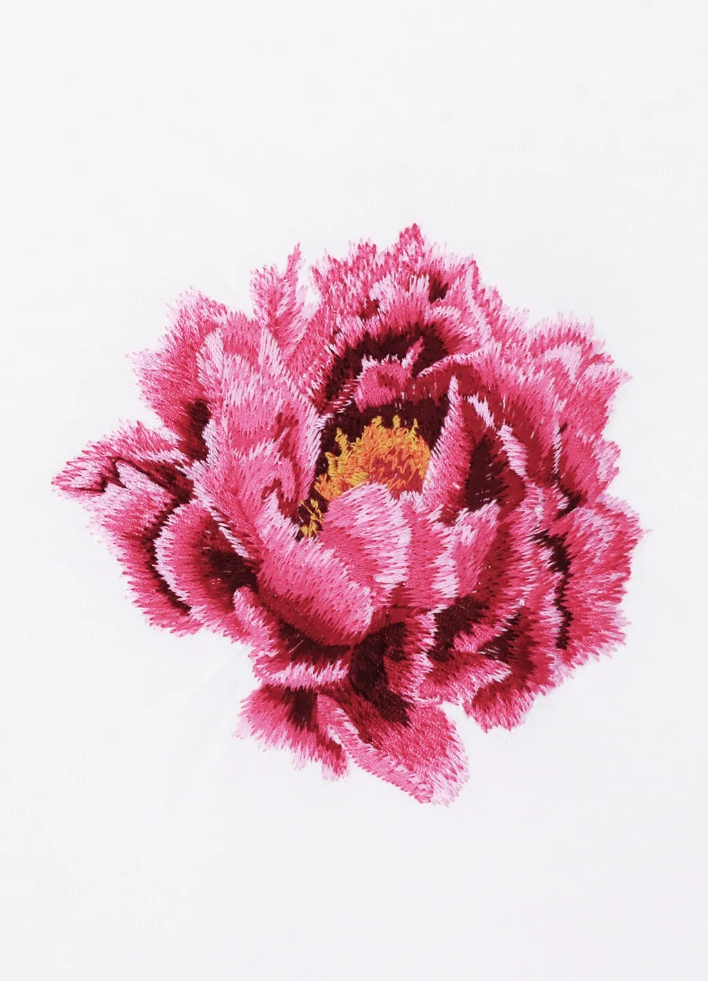 Embroidery Peony T-Shirt