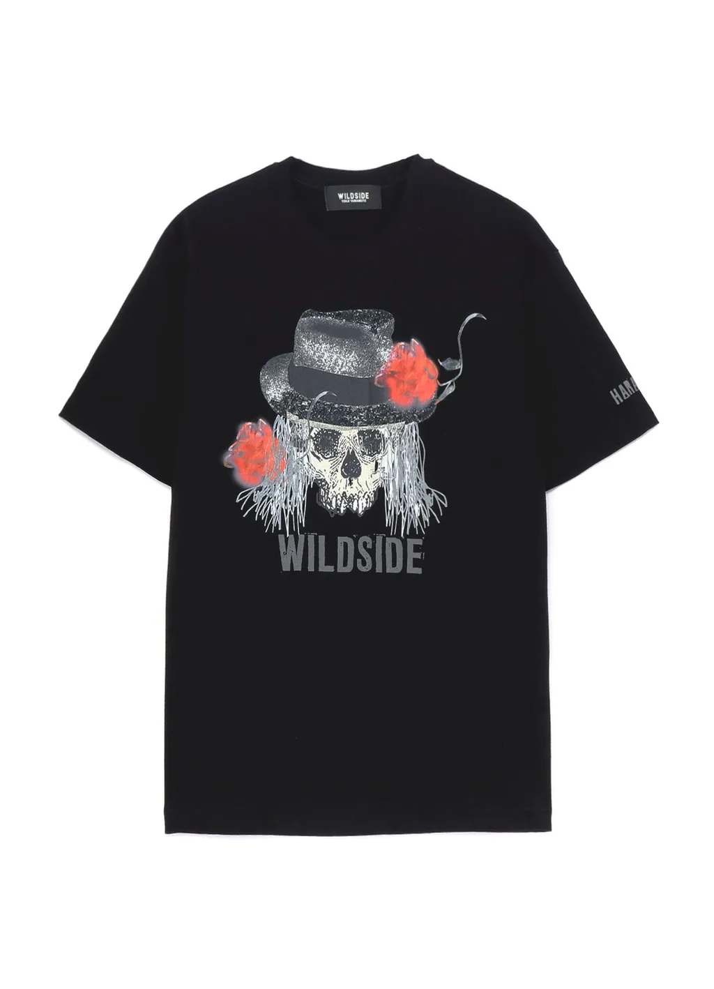 Harajuku Skull And Rose Ss T-Shirt