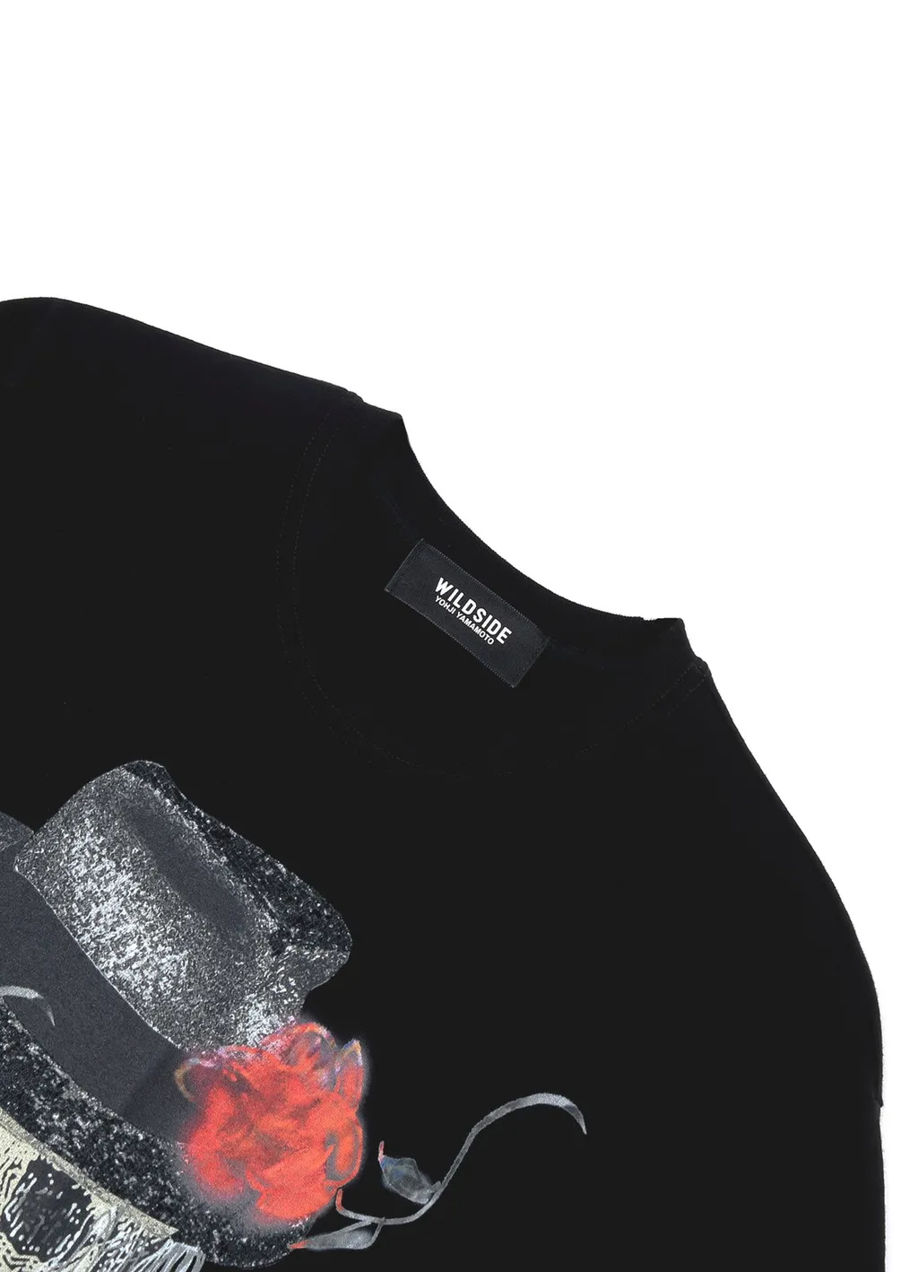 Harajuku Skull And Rose Ss T-Shirt