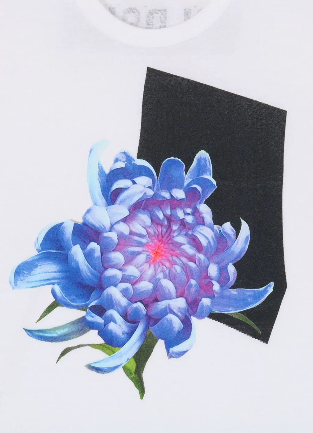 Blue Chrysanthemum White T-Shirt