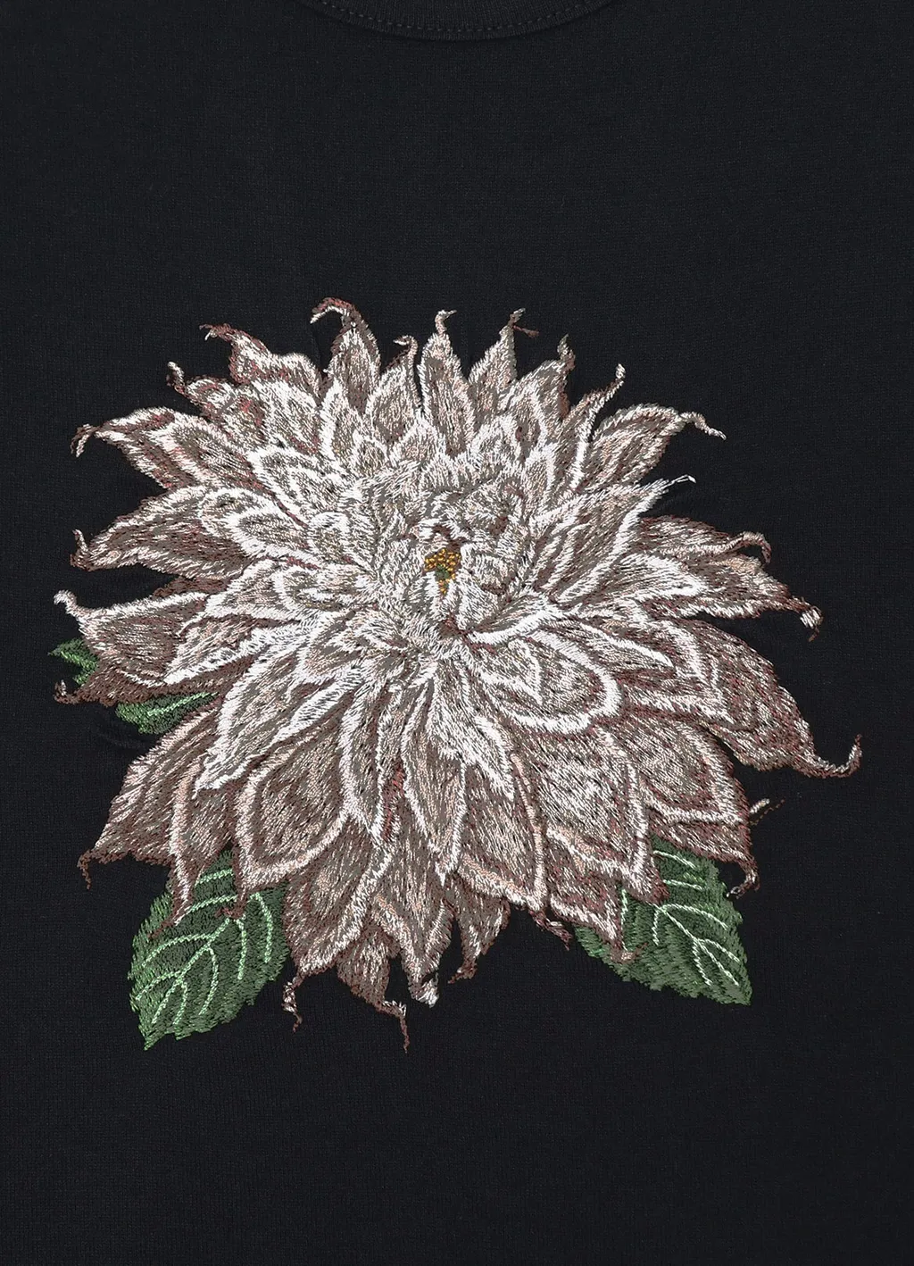 Embroidery Dahlia Ss T-Shirt