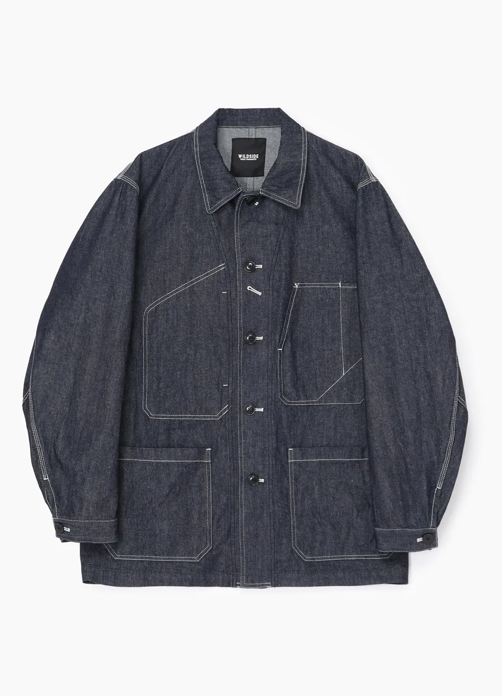 10Oz Denim White Stitch Shirt Jacket
