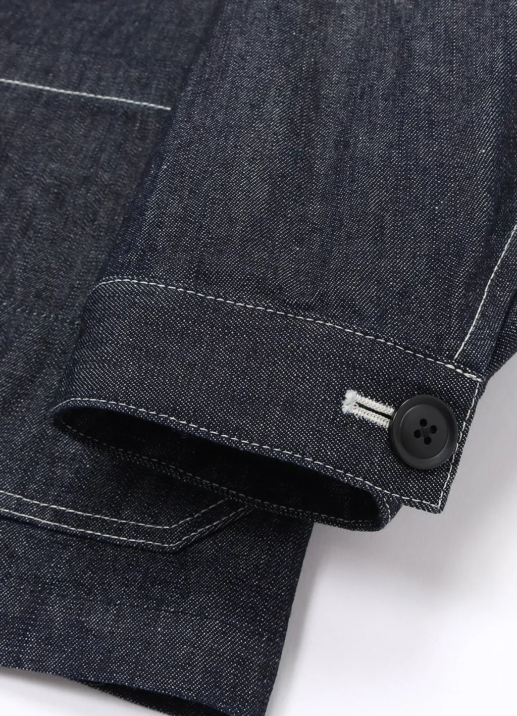 10Oz Denim White Stitch Shirt Jacket