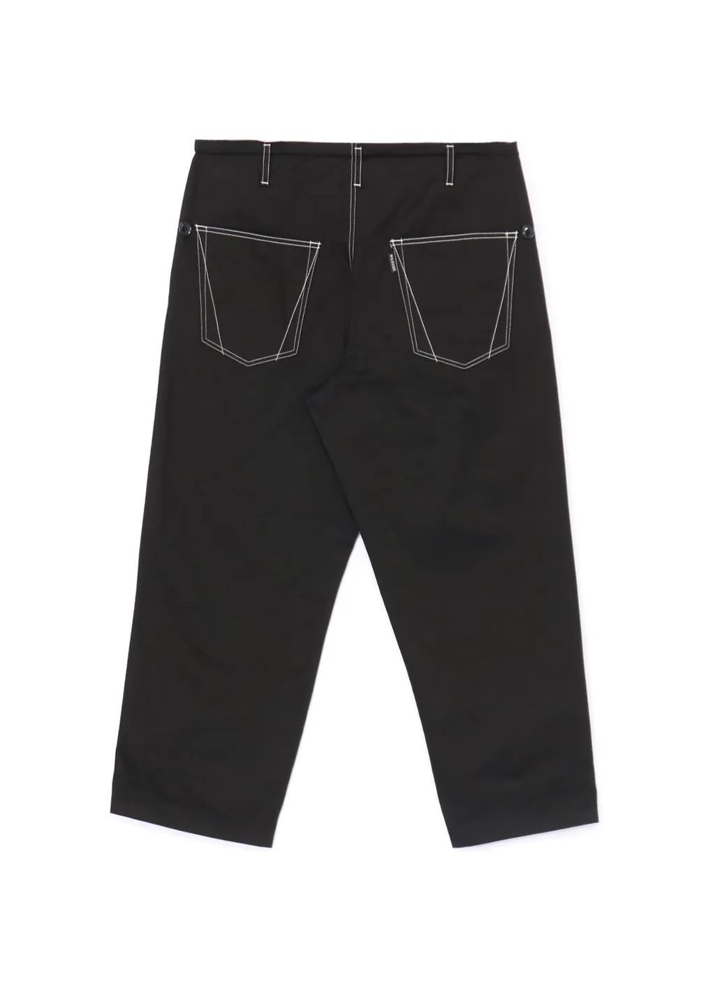 Cotton Chino White Stitch Draw String Pants