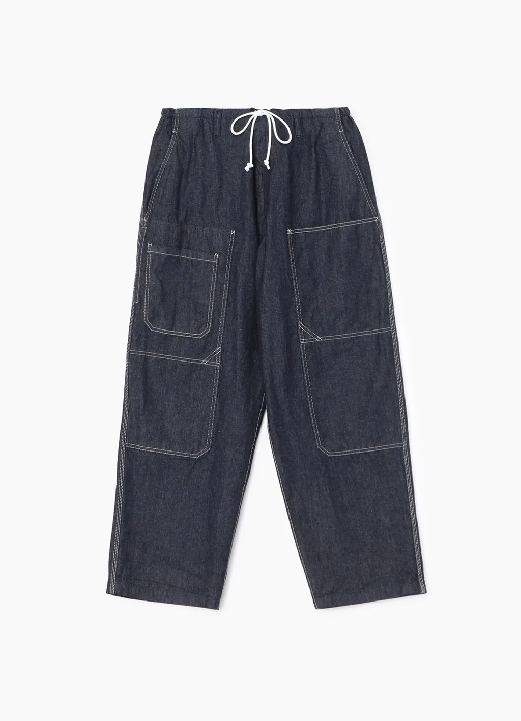 10Oz Denim White Stitch Draw String Pants