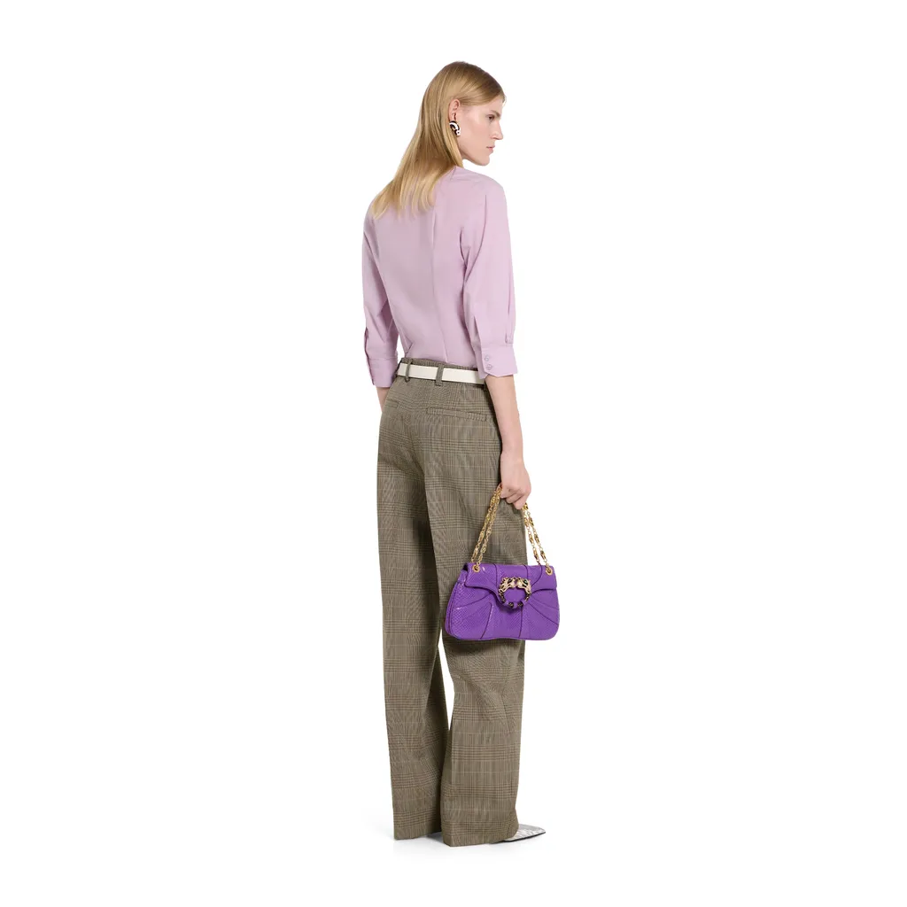 Prince Of Wales Wool Trousers