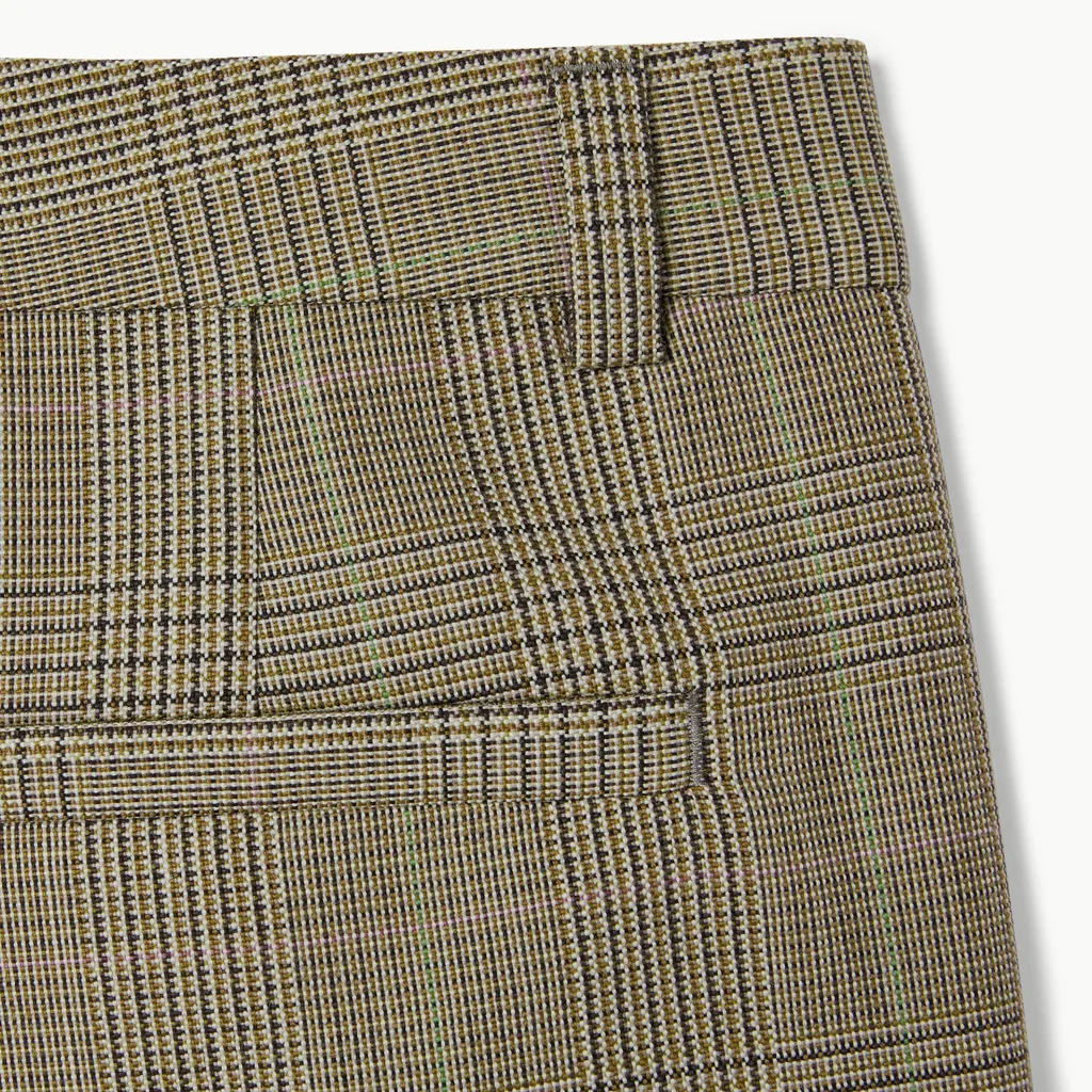 Prince Of Wales Wool Trousers