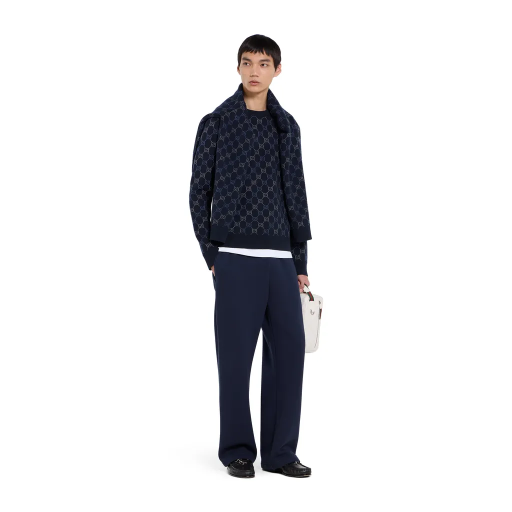 Gg Double Wool Knit Jumper