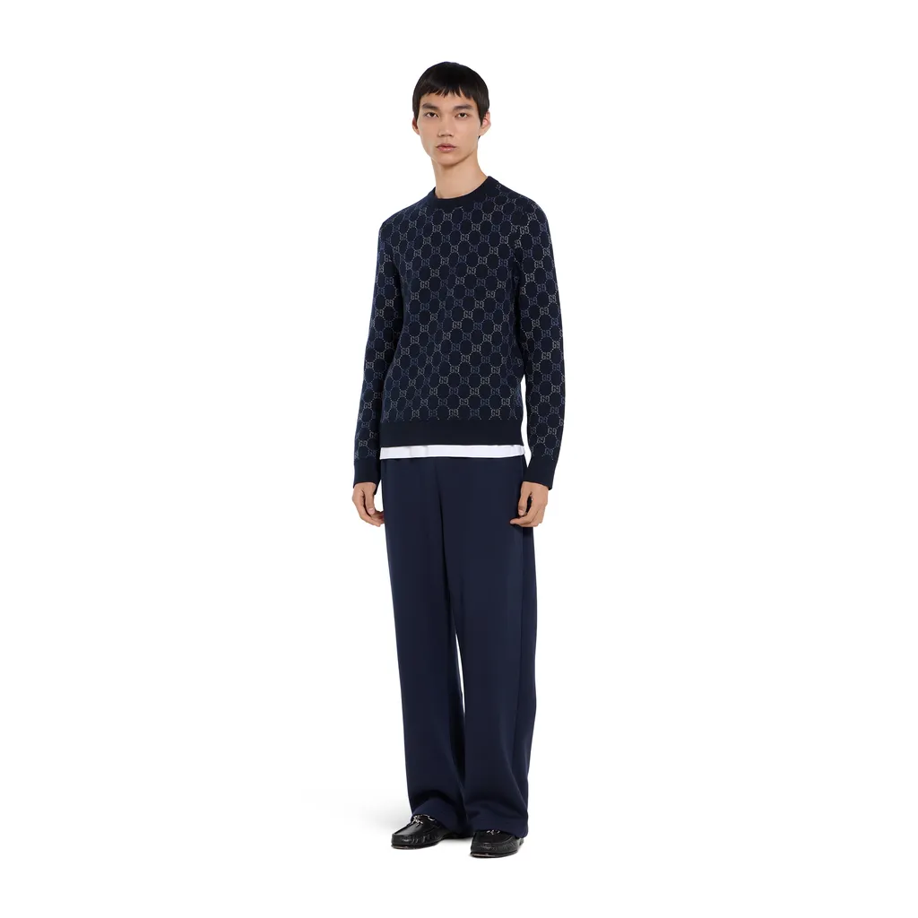 Gg Double Wool Knit Jumper