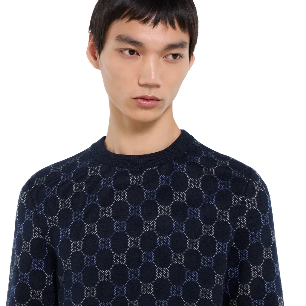 Gg Double Wool Knit Jumper