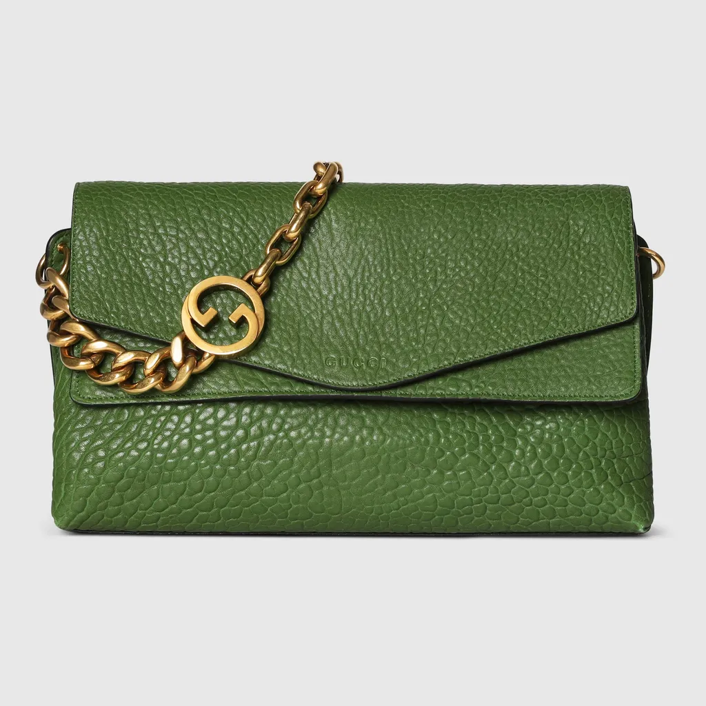 Large Shoulder Bag With Chain
