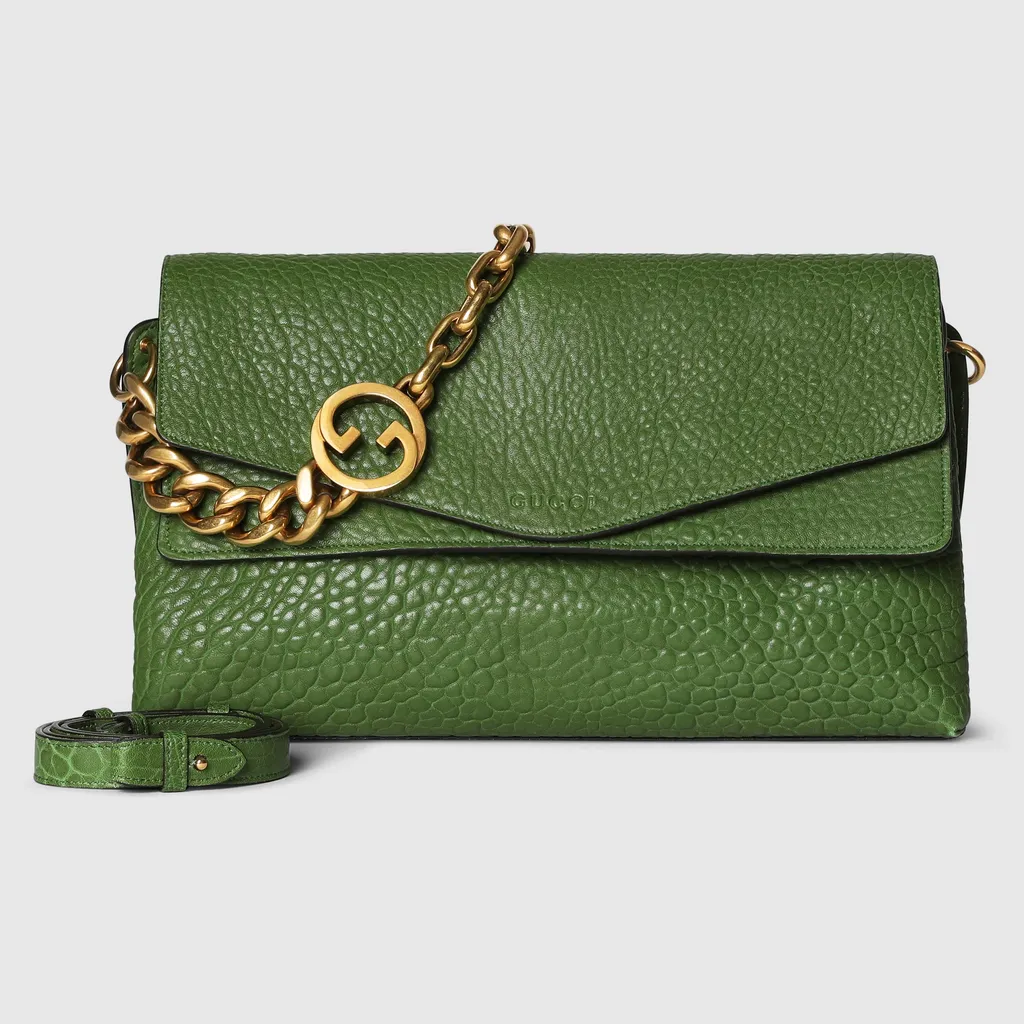Large Shoulder Bag With Chain